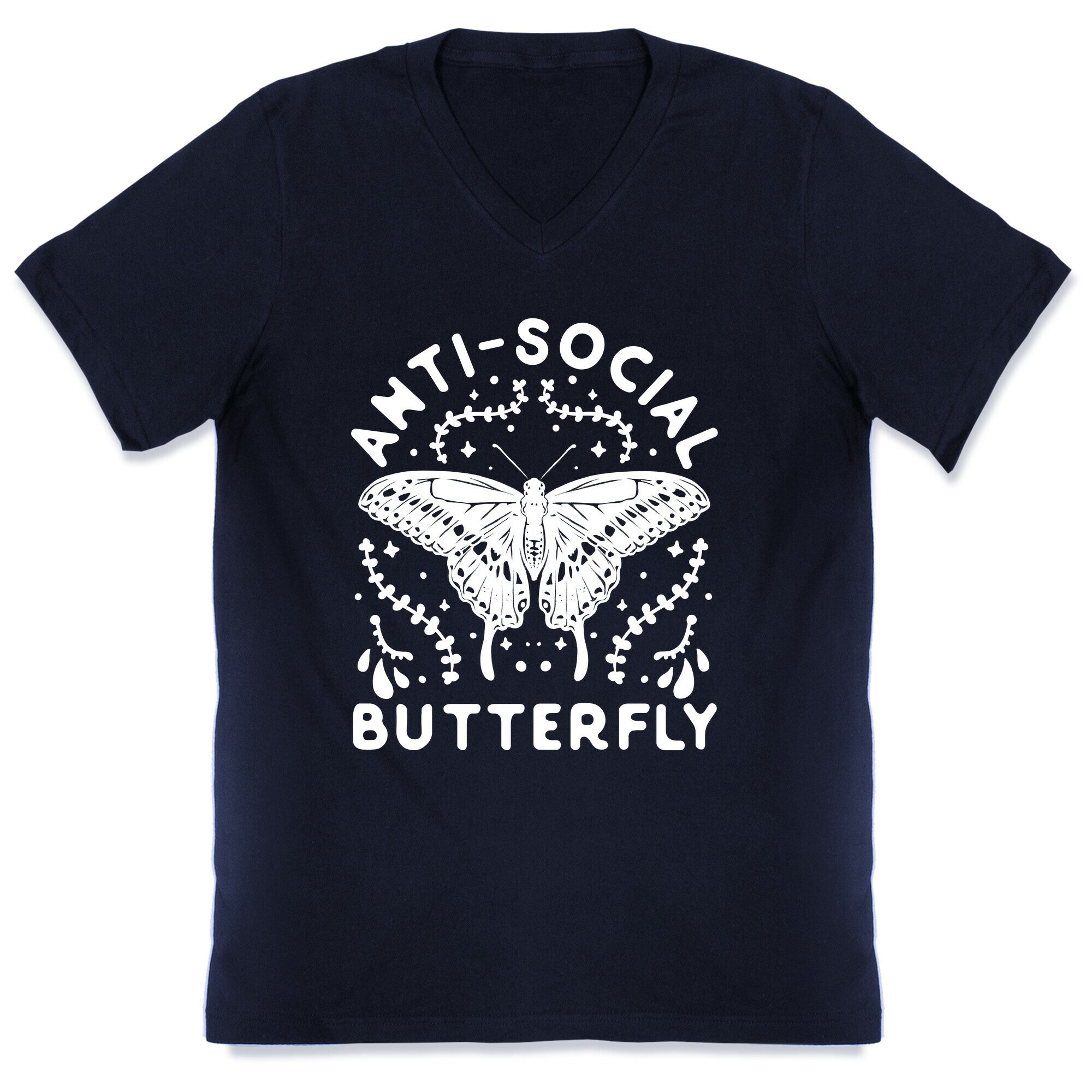 Anti-Social Butterfly V-Neck